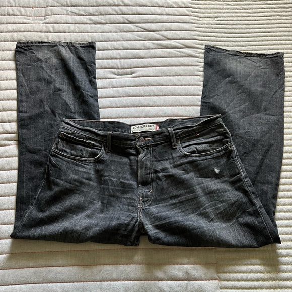 Levi’s 527 Low Boot Cut Jeans 38x30 Black Jeans - Picture 2 of 7